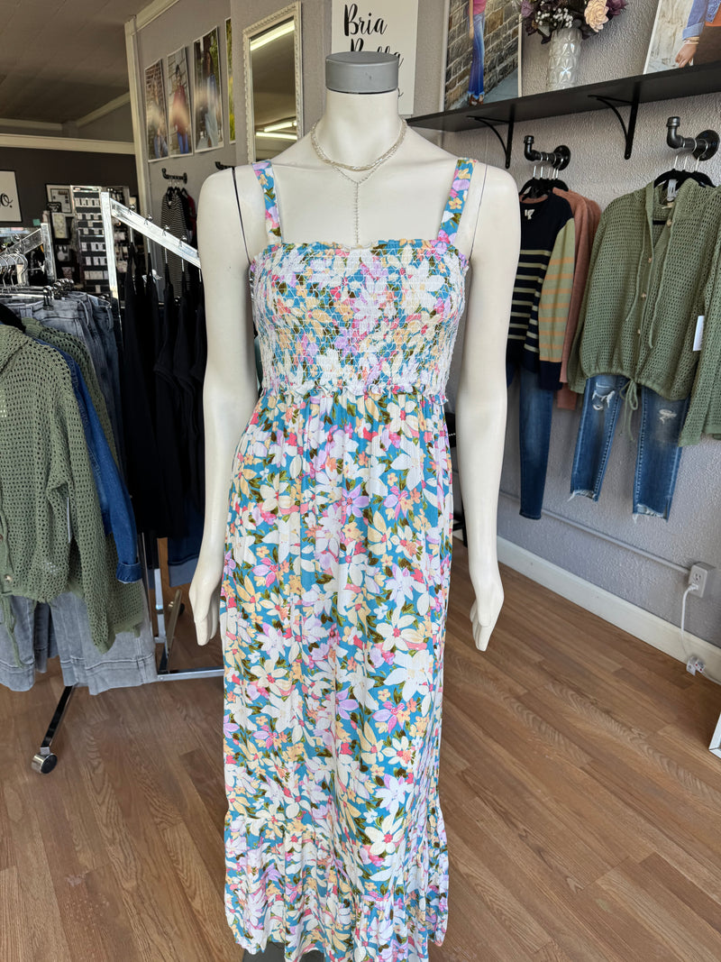 Blue floral maxi - Bria Bella & Co.