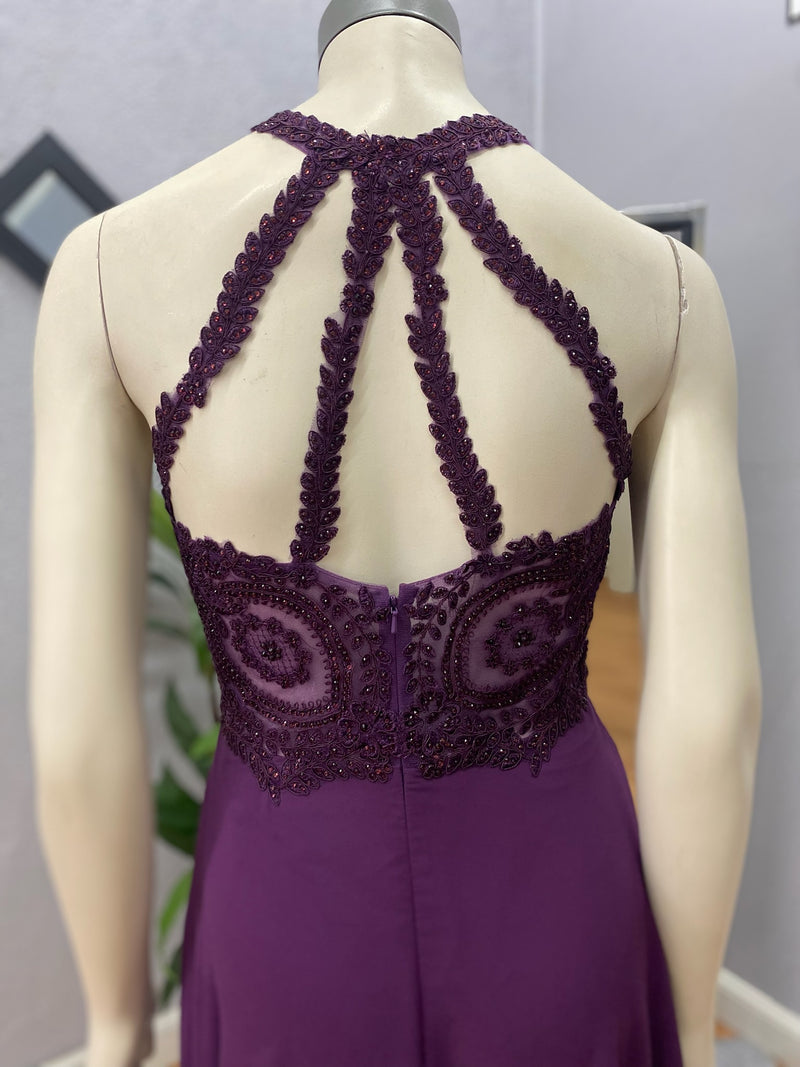 Embroidered Long Formal Dress